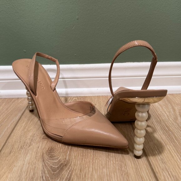 Mateo x INC - Antoinette Pearl Sculpted Heels - NEW Size 11M - Picture 1 of 5